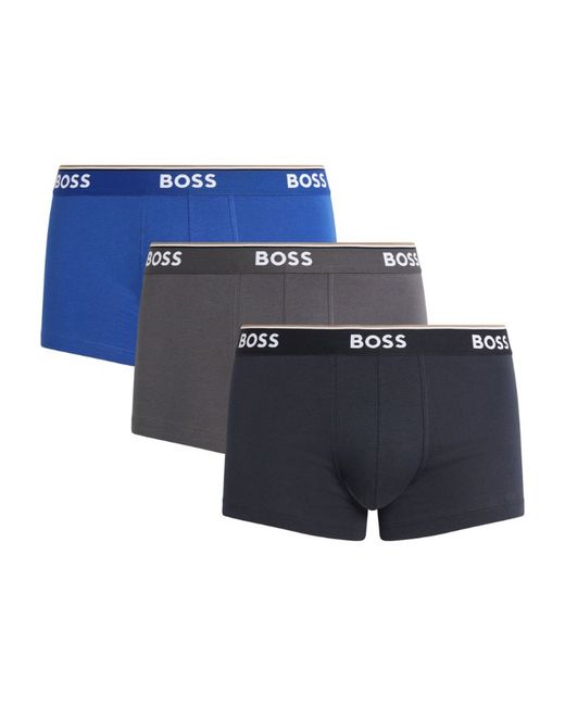 Boss Stretch-Cotton Power Trunks Pack Of 3