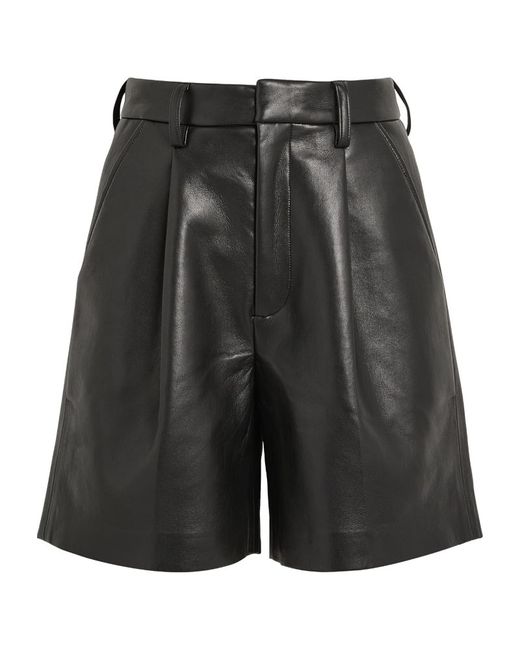 Anine Bing Leather-Blend Carmen Shorts