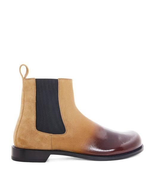 Loewe Leather-Blend Campo Chelsea Boots