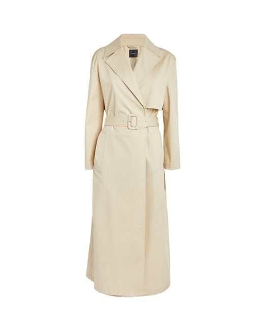 Theory Stretch-Cotton Belted Trench Coat