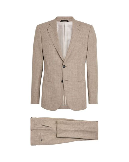 Giorgio Armani Linen-Blend Single-Breasted Two-Piece Suit