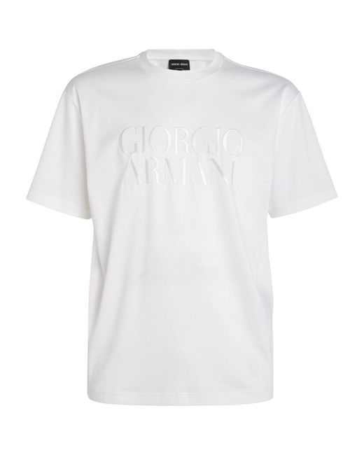 Giorgio Armani Embroidered Logo T-Shirt