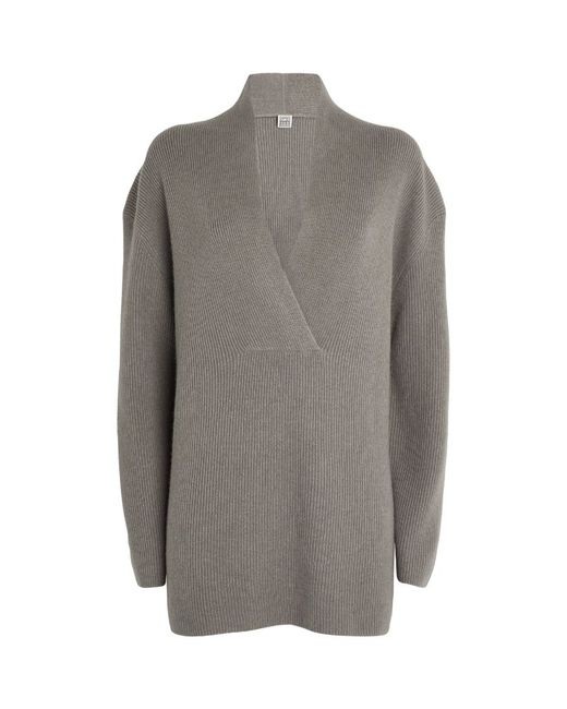 Totême Wool-Cashmere V-Neck Sweater