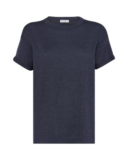 Brunello Cucinelli Silk-Cashmere Blend T-Shirt