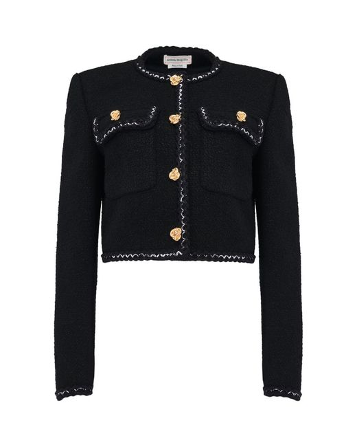 Alexander McQueen Tweed Cropped Jacket