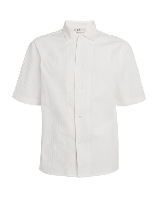 Róhe Cotton-Stretch Short-Sleeve Shirt