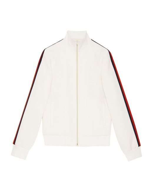 Gucci Web Stripe Zip-Up Jacket