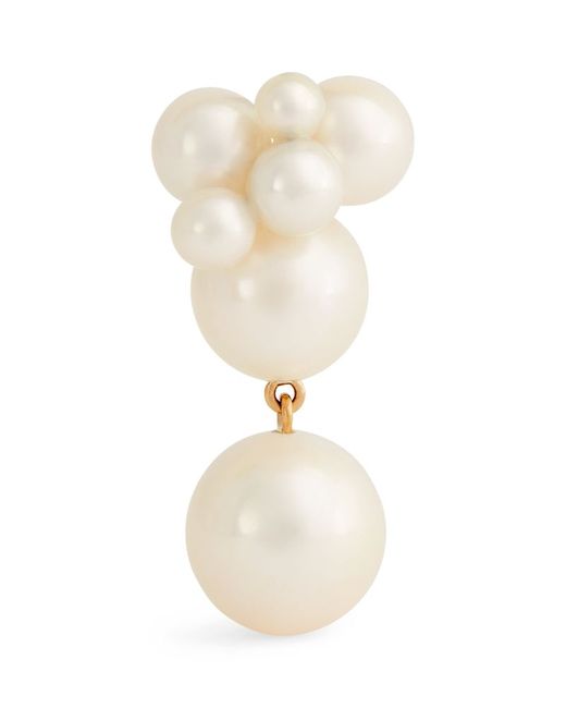 Sophie Bille Brahe Yellow And Pearl Ensemble Single Earring