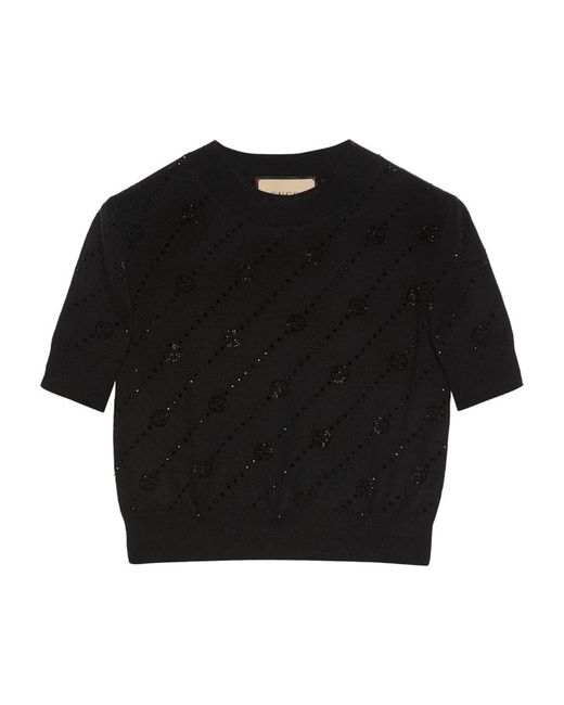 Gucci Embellished Interlocking G Sweater