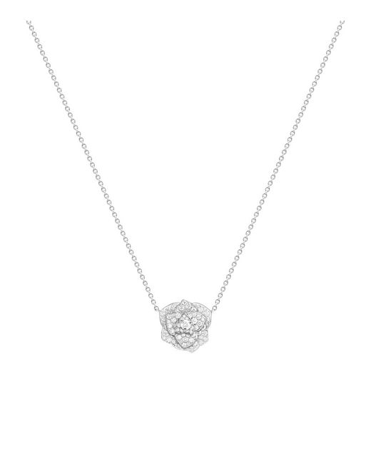 Piaget Gold And Diamond Rose Necklace
