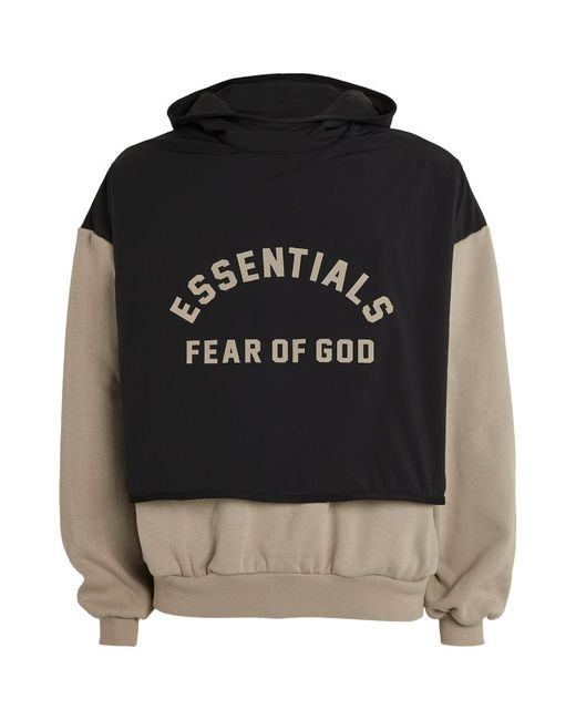Fear of God ESSENTIALS Layered Logo Hoodie