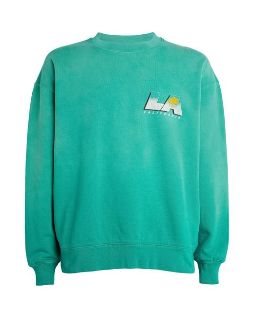 Frame Cotton-Blend Graphic-Detail Sweatshirt