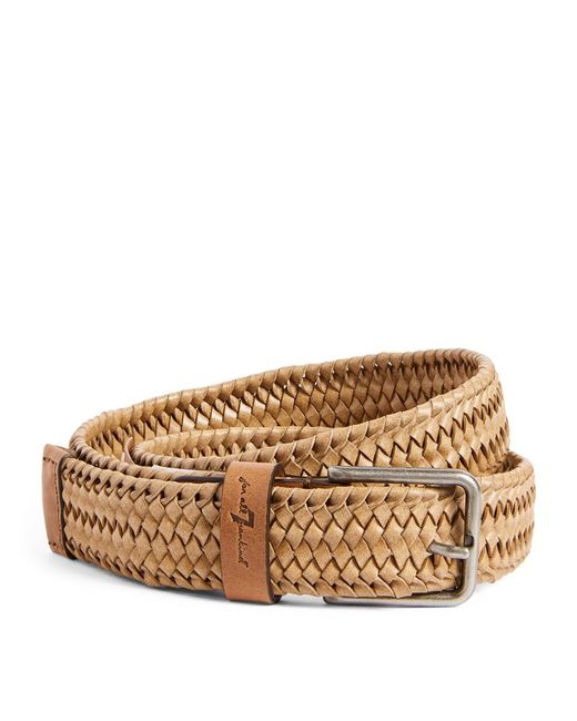 7 For All Mankind Woven Leather Belt