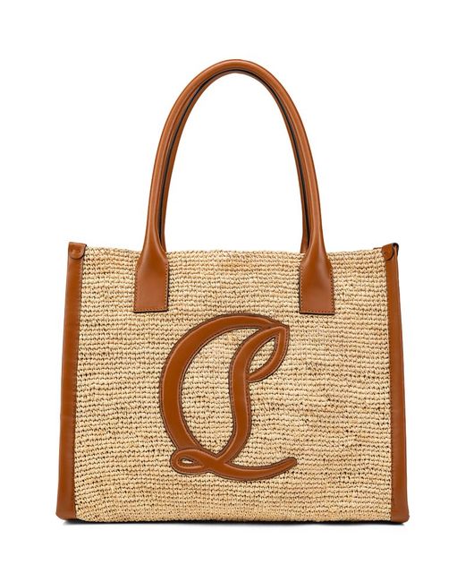 Christian Louboutin By My Side Large Raffia Tote Bag