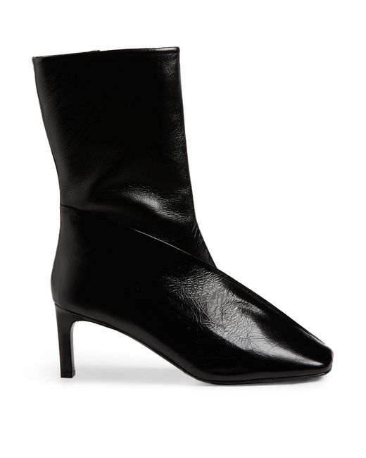 Jil Sander Leather Ankle Boots 65