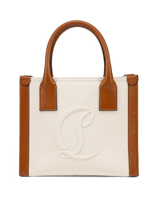 Christian Louboutin By My Side Mini Canvas Tote Bag