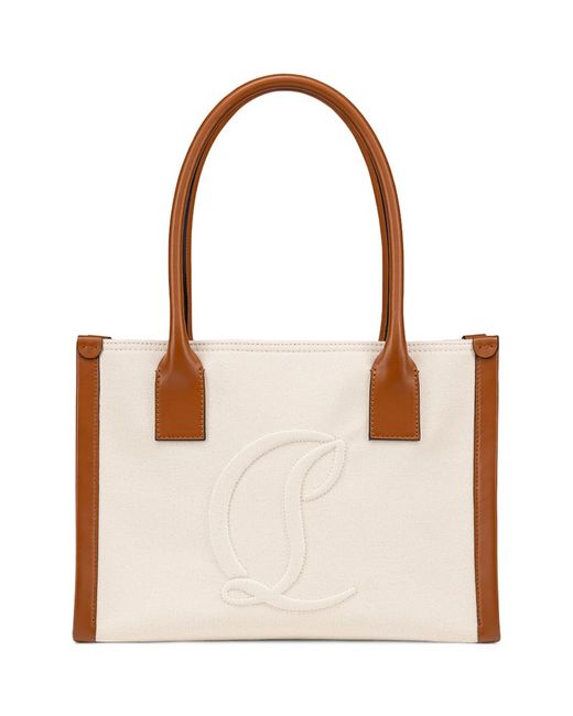 Christian Louboutin By My Side Small Canvas Tote Bag