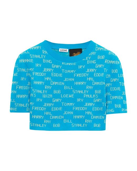 Loewe X Paula Ibiza Cropped Sweater