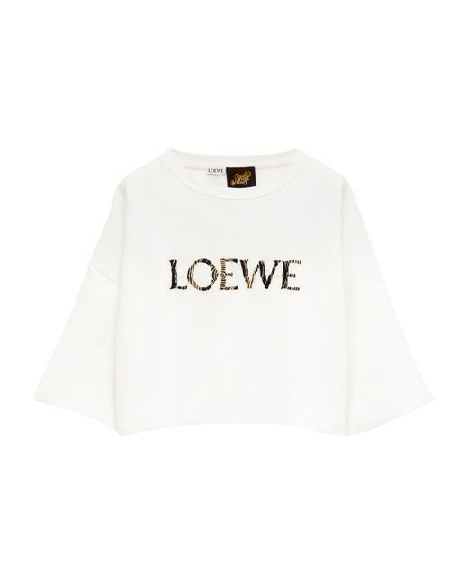 Loewe X PaulaS Ibiza Embroidered Logo T-Shirt
