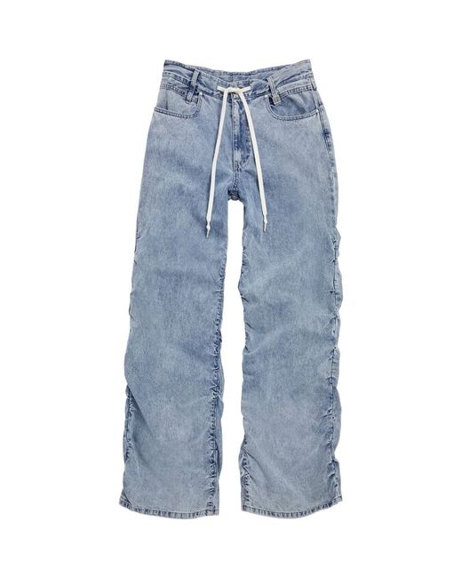 Wooyoungmi Ruched-Detailing Straight Jeans