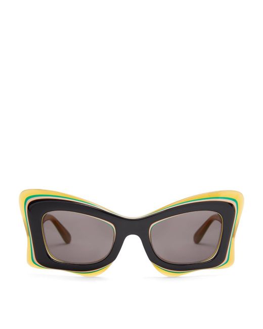 Loewe X PaulaS Ibiza Layered Butterfly Sunglasses