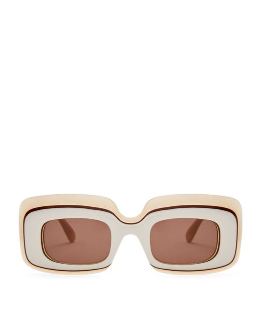 Loewe X PaulaS Ibiza Layered Rectangular Sunglasses