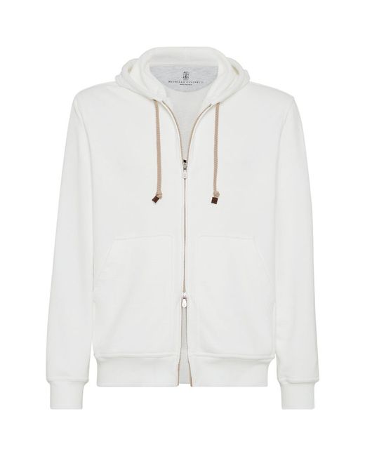 Brunello Cucinelli French Terry Zip-Up Hoodie