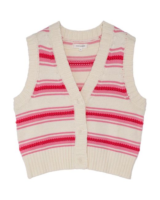 Chinti And Parker Crochet Sweater Vest