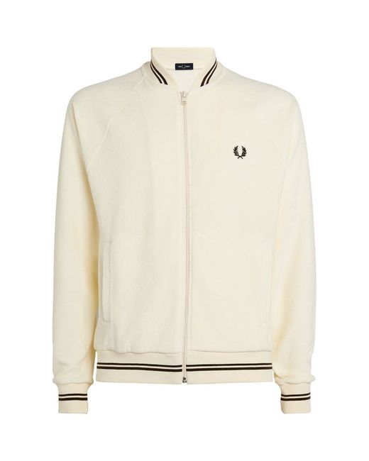 Fred Perry Towelling Bomber Jacket