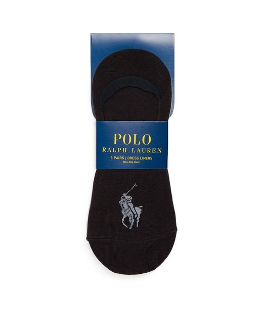 Polo Ralph Lauren Dress Liner Socks Pack Of 3