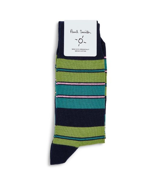 Paul Smith Cotton-Blend Striped Socks