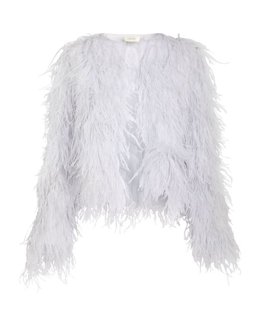 Lapointe Feather-Embellished Jacket