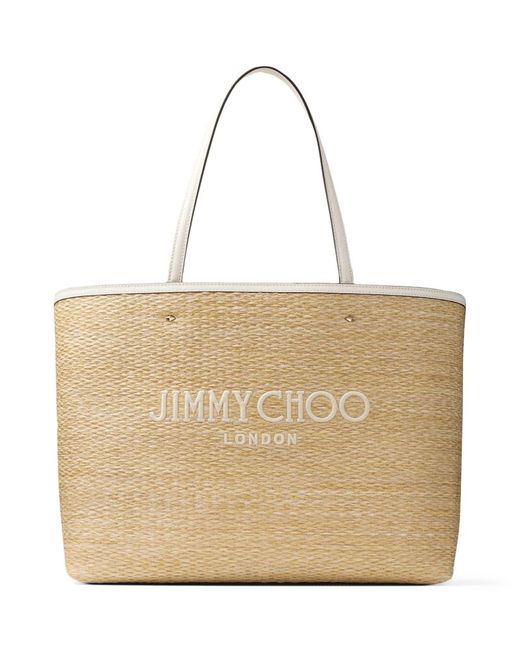 Jimmy Choo Raffia Marli Tote Bag