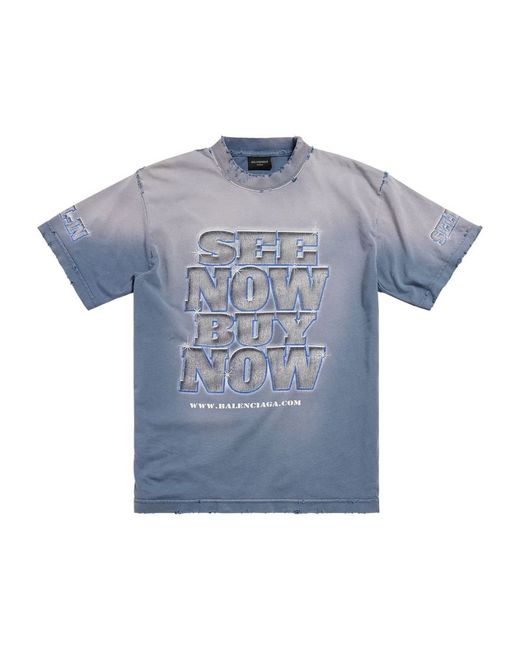 Balenciaga Distressed Graphic T-Shirt