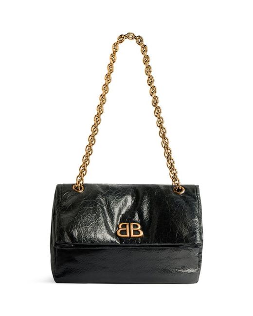 Balenciaga Small Leather Monaco Shoulder Bag