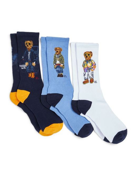 Polo Ralph Lauren Polo Bear Socks Gift Box Pack Of 3
