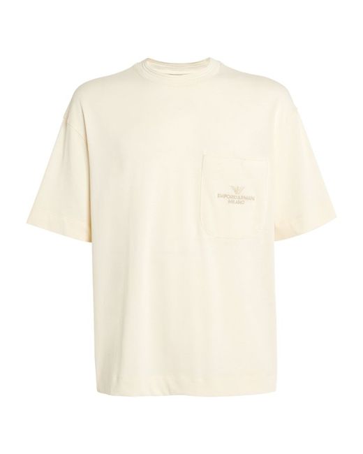 Emporio Armani Embroidered-Pocket T-Shirt