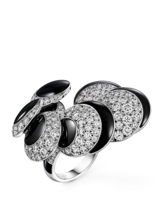 Cartier Gold Diamond And Onyx Libre Polymorph Ring