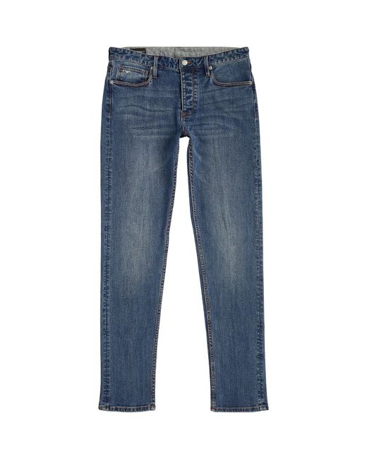 Emporio Armani Mid-Rise Slim Jeans