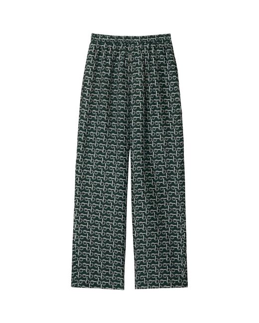 Burberry Silk Printed Trousers