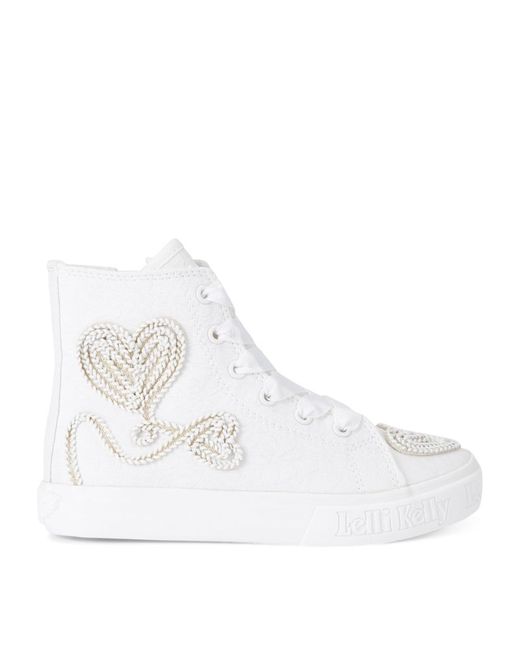 Lelli Kelly Embroidered Sharon High-Top Sneakers