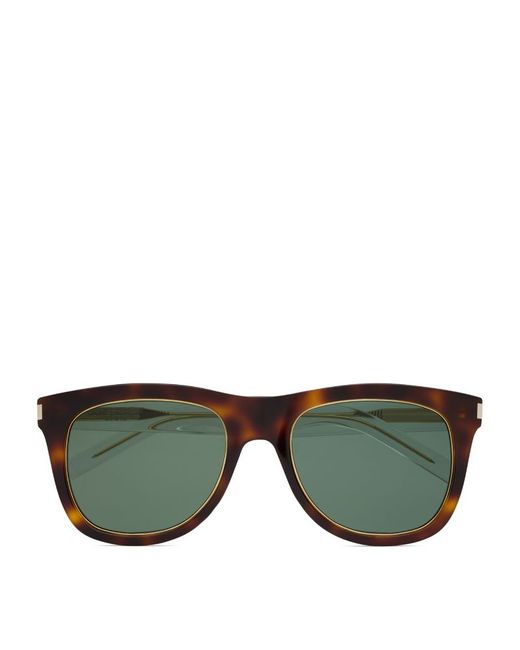 Saint Laurent Tortoiseshell Sl 51 Sunglasses
