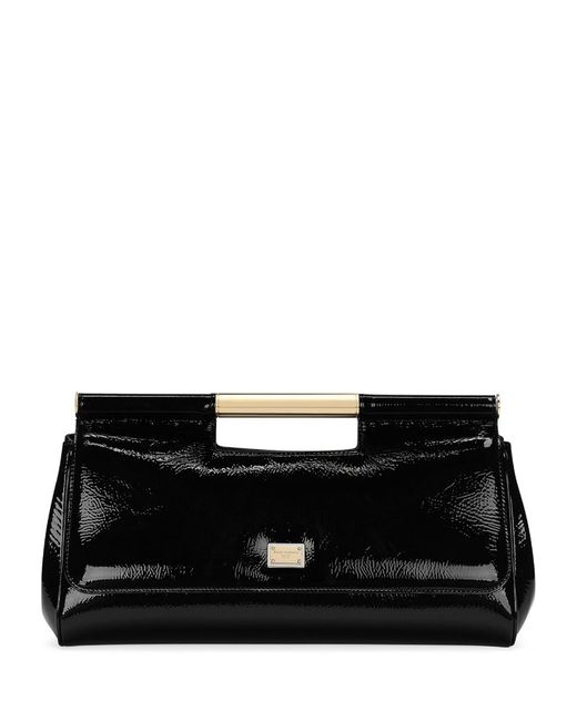 Dolce & Gabbana Leather Sicily Clutch Bag