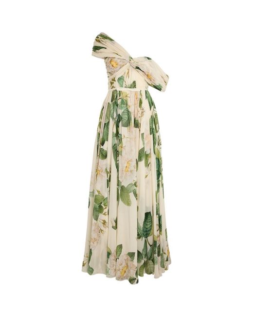 Giambattista Valli Floral One-Shoulder Gown