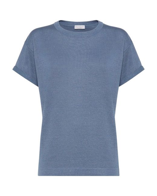 Brunello Cucinelli Cashmere-Silk-Blend T-Shirt