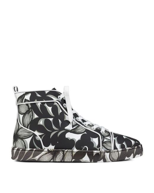 Christian Louboutin Louis Orlato Floral High-Top Sneakers