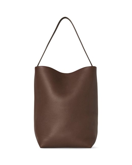 The Row Large Leather N/S Park Tote Bag