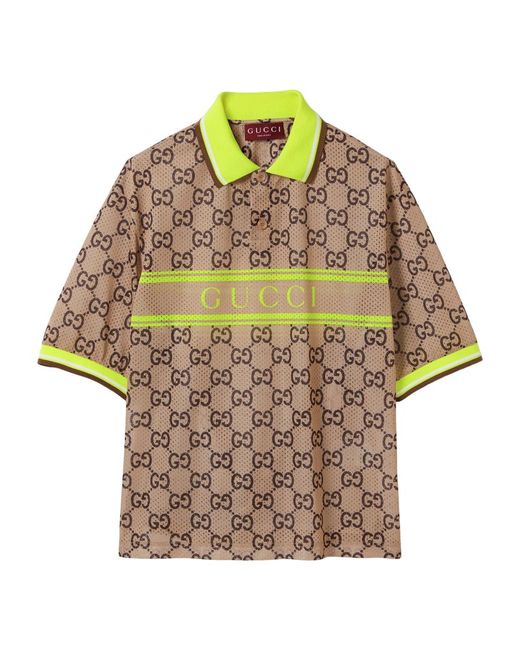 Gucci Mesh Gg Polo Shirt