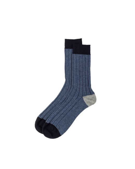 Johnstons of Elgin Colour Block Cashmere Socks