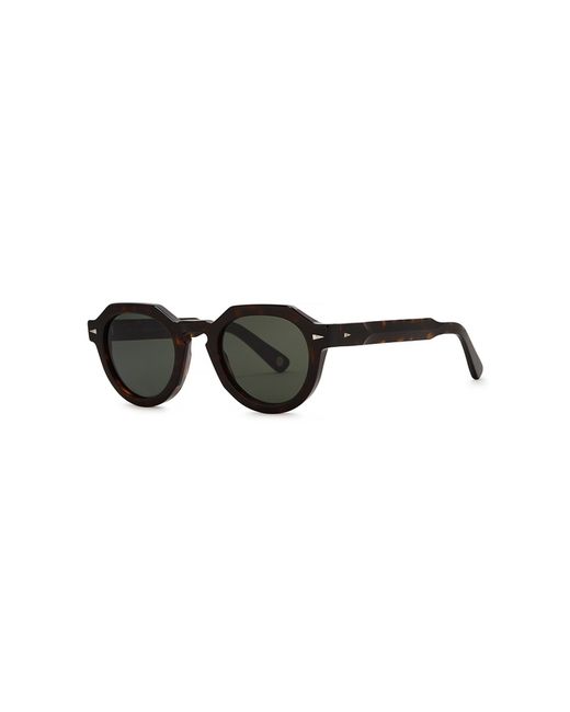 Ahlem Grenelle Tortoiseshell Round-frame Sunglasses